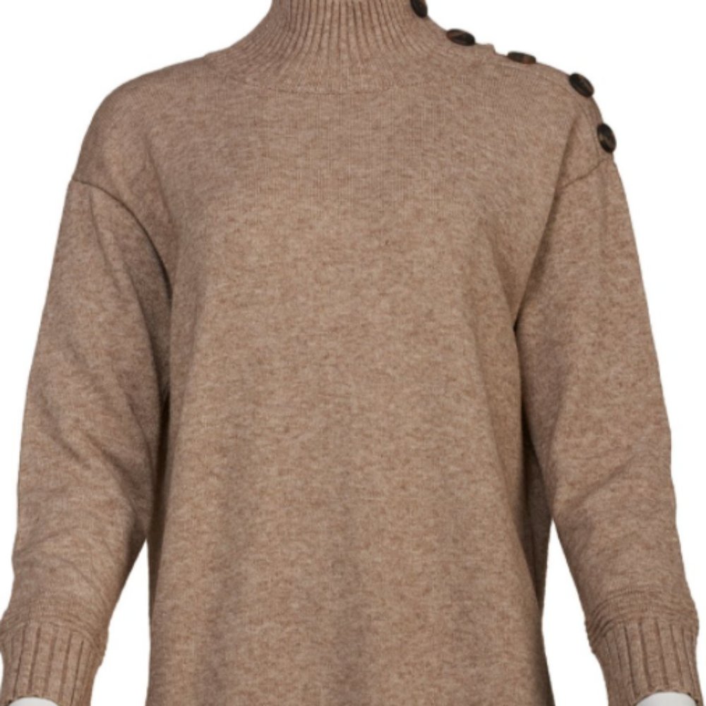 Anthropologie: Like New Button neck sweater